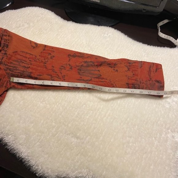 Zip Up Rusty Brown Fall/Spring Jacket With Hood - Picture 9 of 9